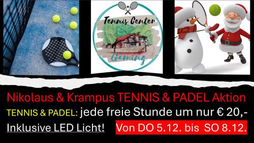 Nikolaus & Krampus TENNIS & PADEL AKTION